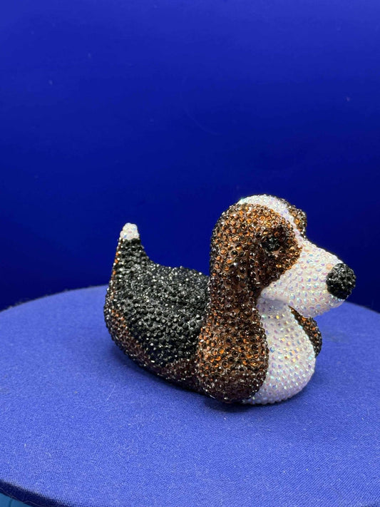 Rhinestone Basset Hound Duck: 3D Printed Jeep Ducking - Cruise Duck - Collection
