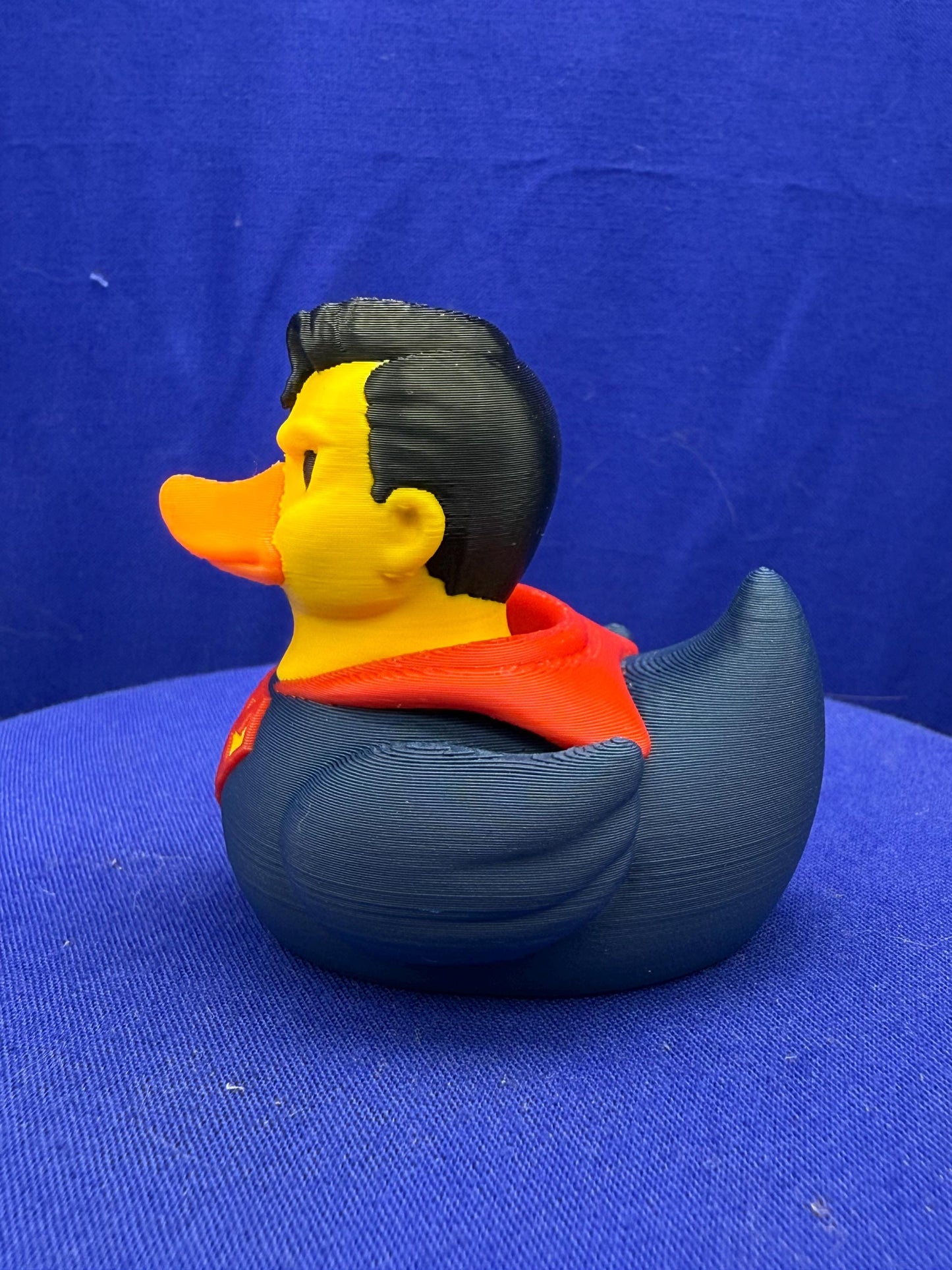Blue Super Hero Duck - Jeep Ducking Character for Collectors - PVC Free, Unisex, Fun and Nostalgic Design