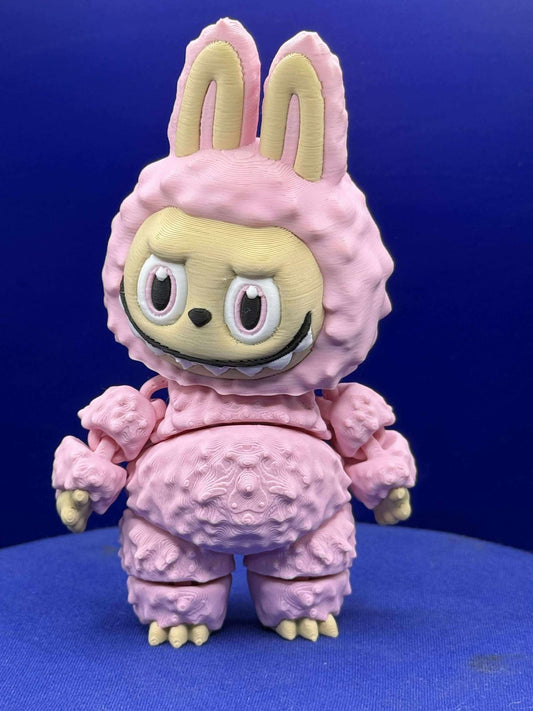 labubu Flexi : Whimsical Articulated Figurine - labubu pink