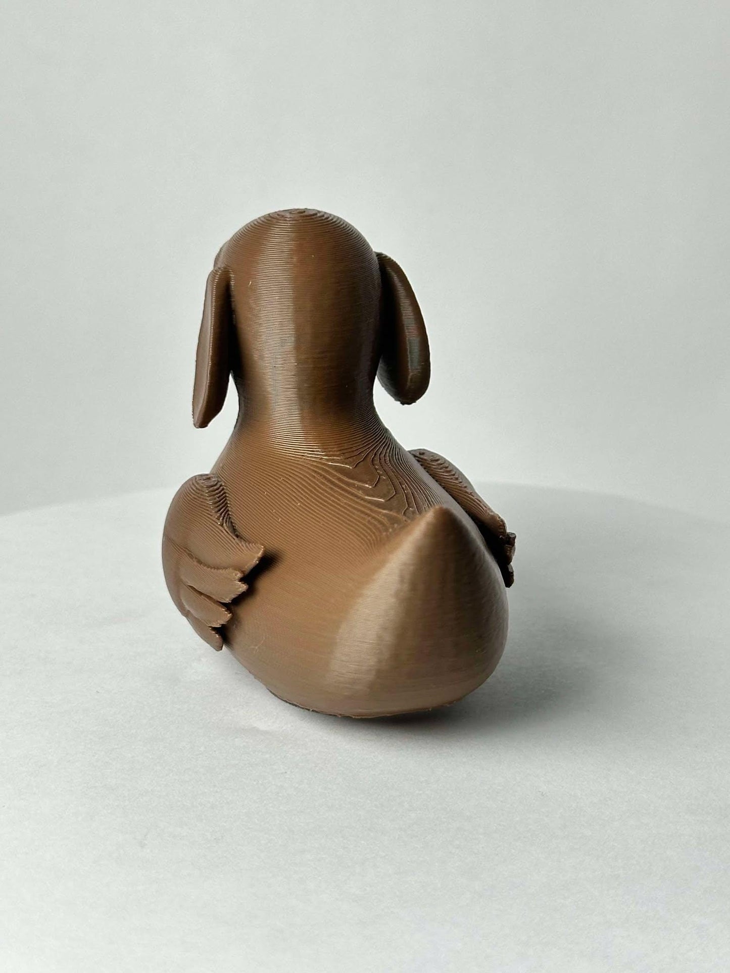 Dachshund Duck - Jeep Ducking Character for Collectors - Brown Dachshund dog - PVC Free, Unisex, Fun and Nostalgic Design
