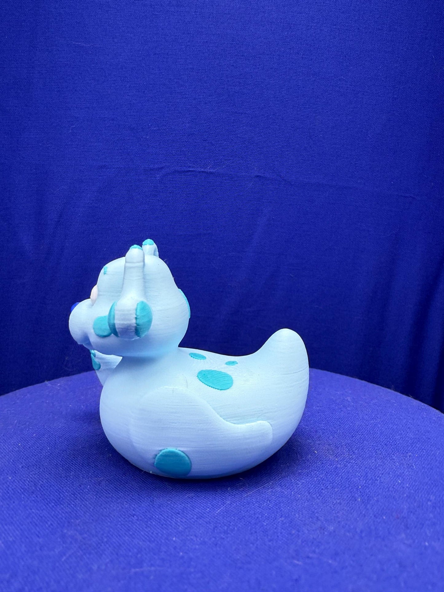 Blue Duck Jeep Ducking: 3D Printed PLA Figurine