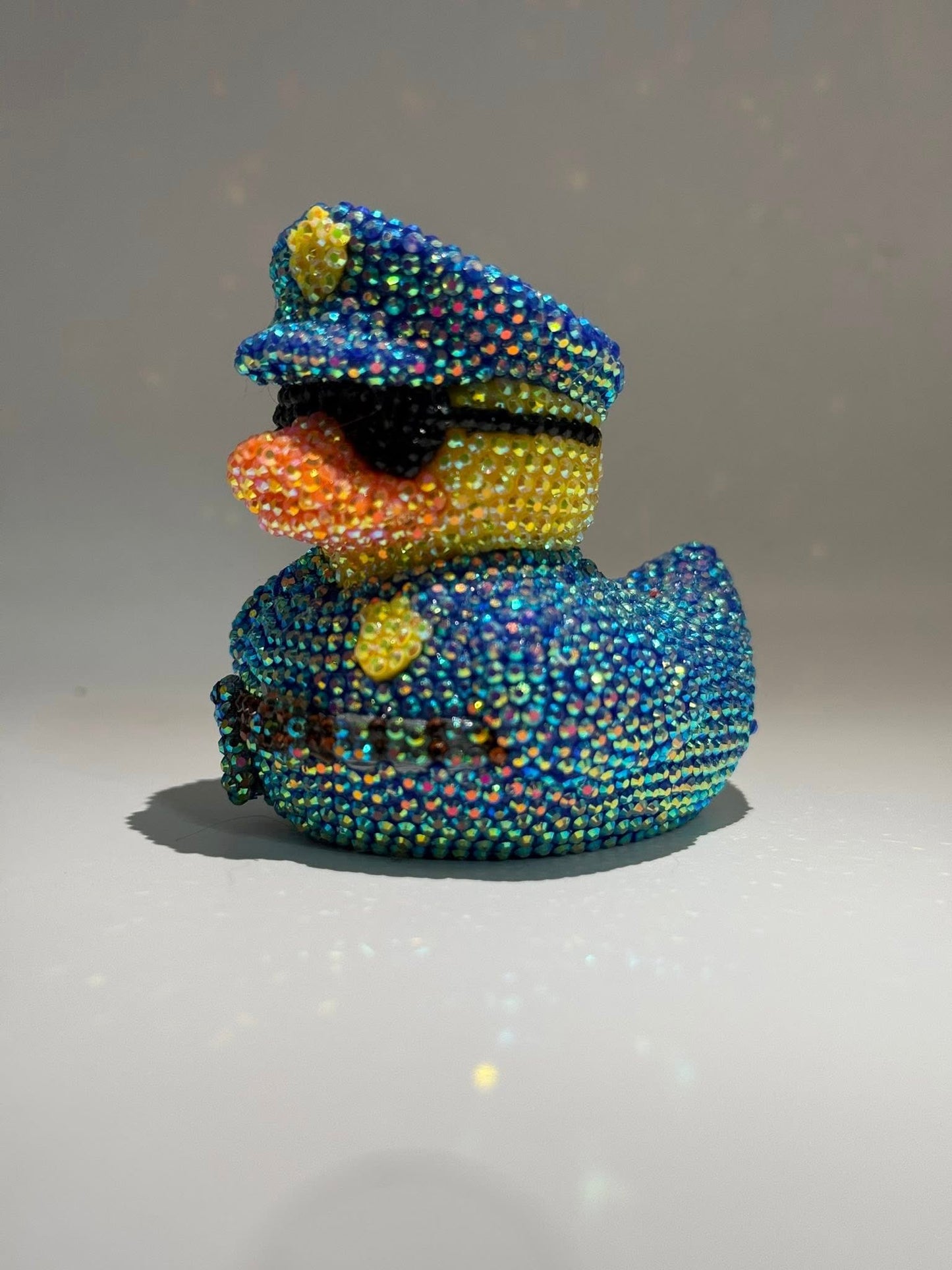 Rhinestone Police Officer Duck