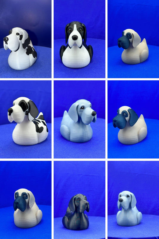 Harlequin Dane - Great Dane - Mantel - Jeep Ducking Character for Collectors - PVC Free, Unisex, Fun and Nostalgic Design