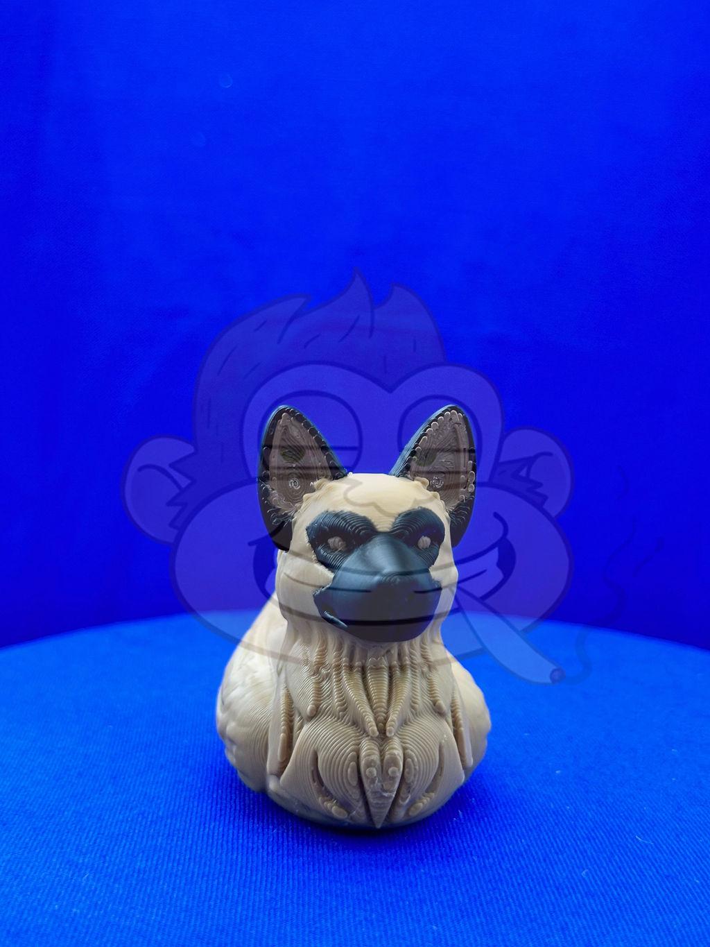 Belgian Malinois Duck: 3D PrintedJeep Ducking - decoration - Cruise Ducking