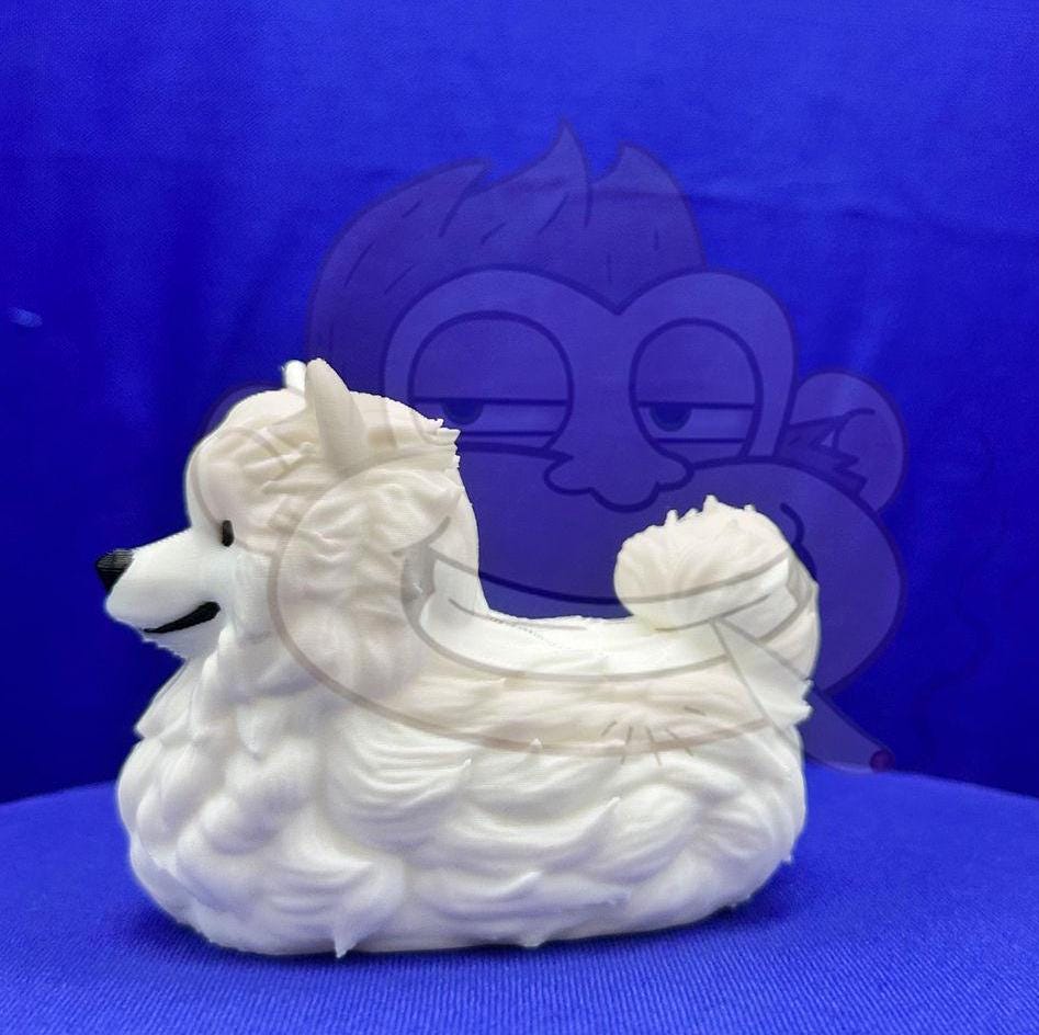 Samoyed Duck Jeep Ducking Character: 3D Printed PLA Decor