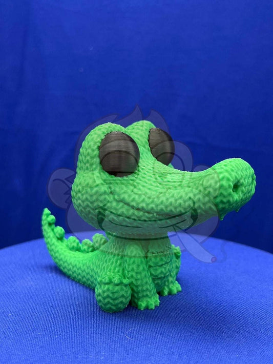 Alligator Decor: Knitted Style Desk Decor