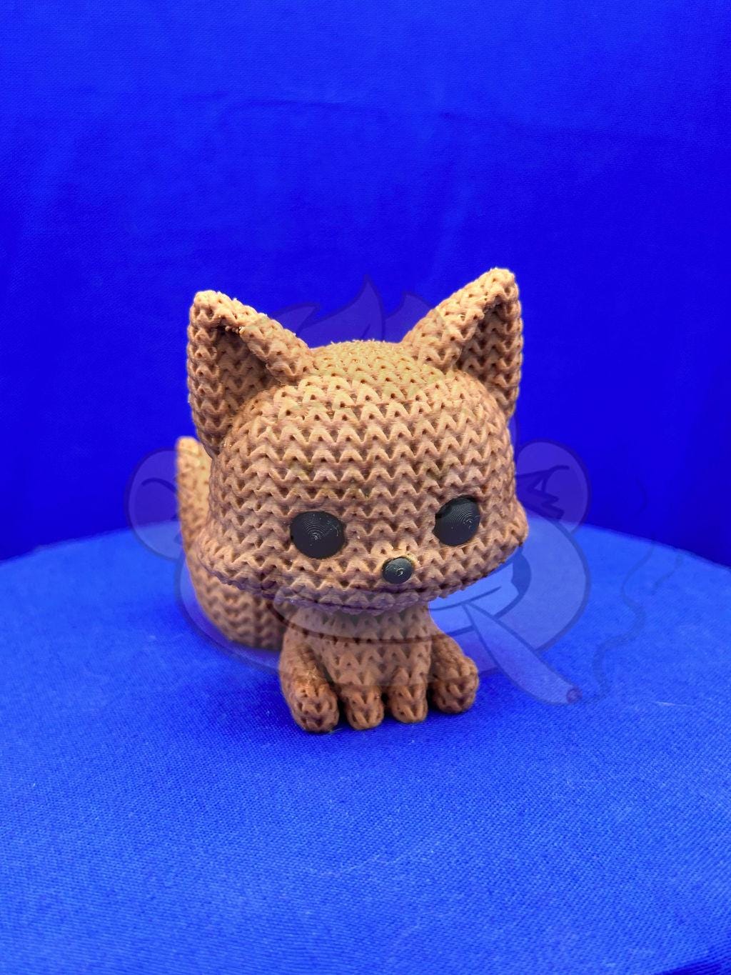 Knitted Fox Decor: 3D Printed Desk Accessory