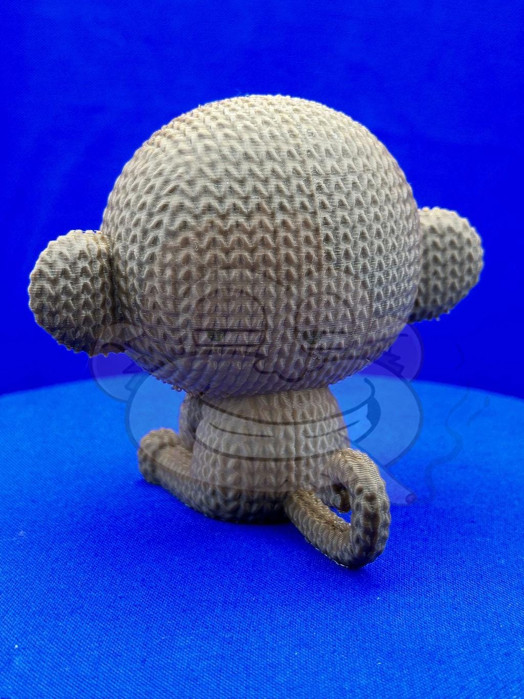 Knitted Monkey: Desk Decor, Photo Prop