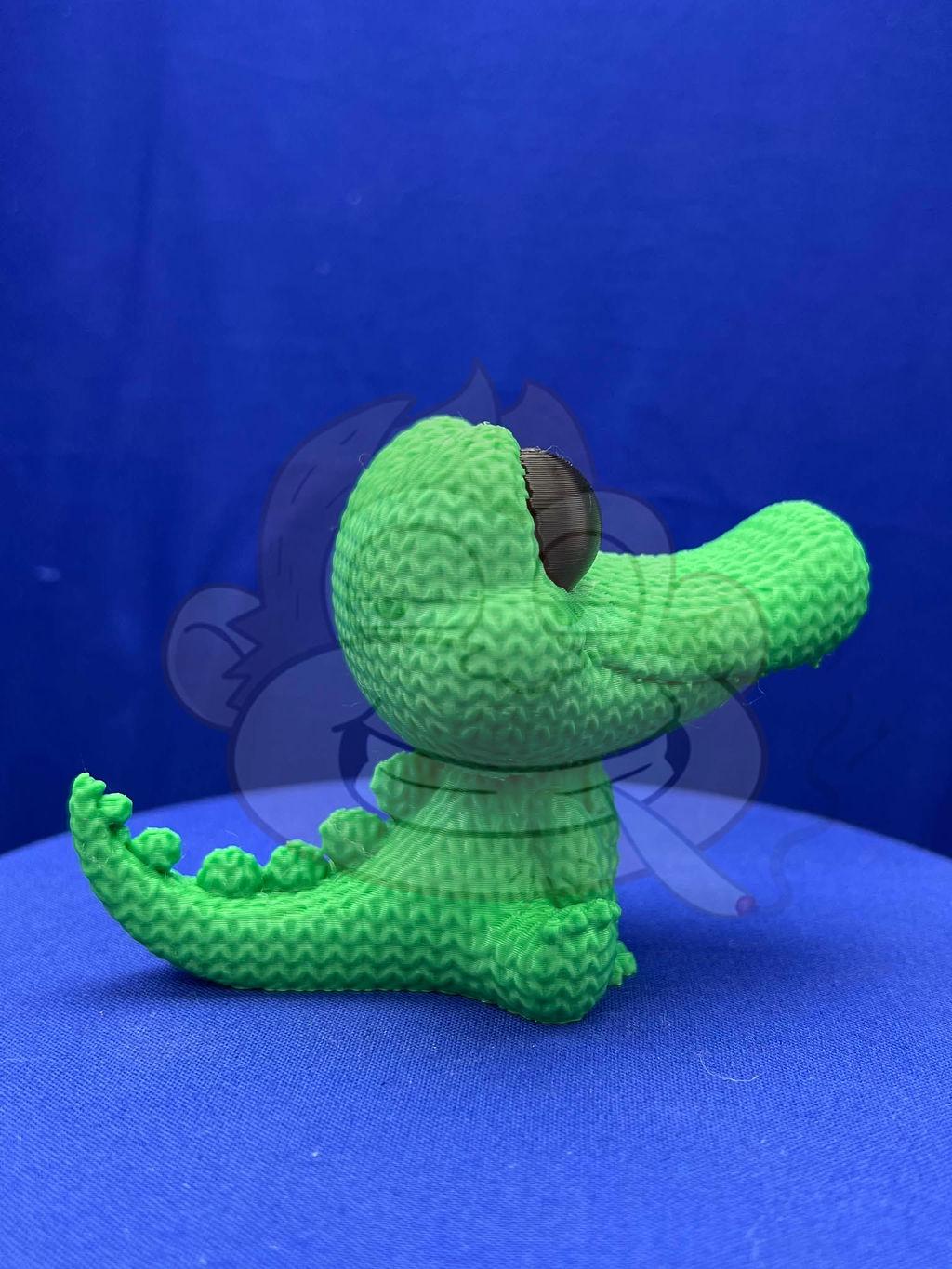 Alligator Decor: Knitted Style Desk Decor