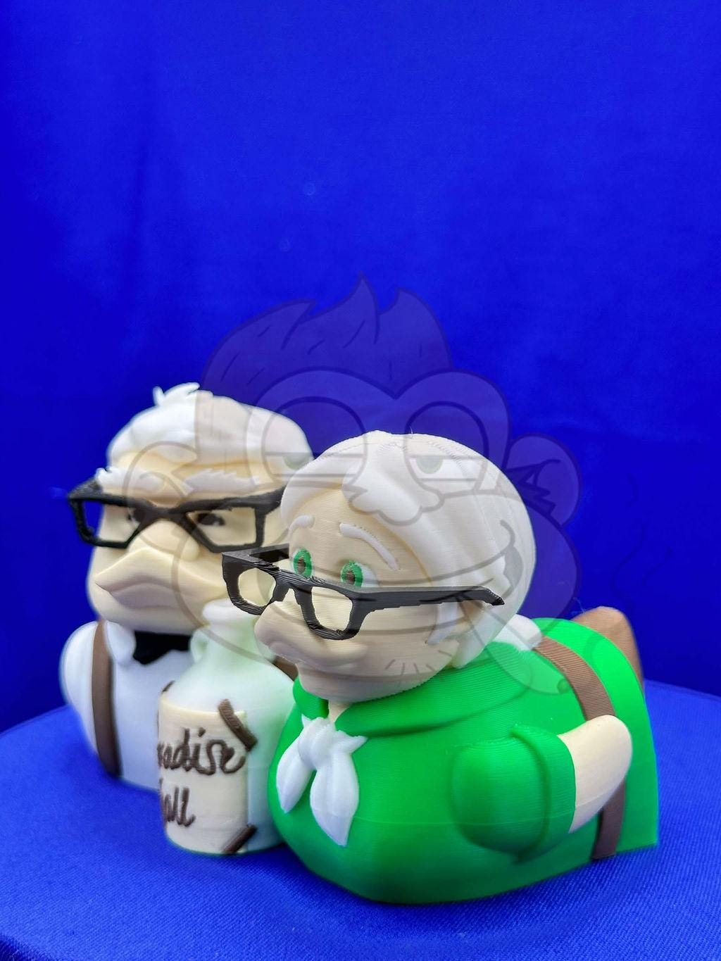 Adventure Loving Couple UP Duck - 3D Printed - Jeep ducking