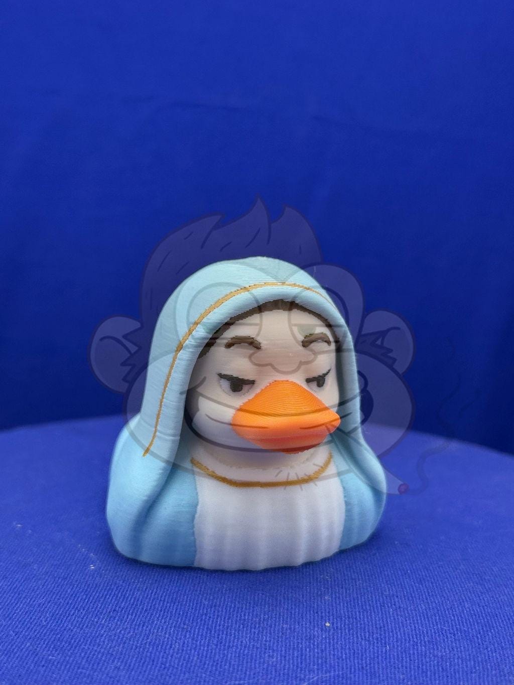 Holy Mother Duck Figurine: Religious Jeep Ducking Gift