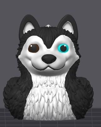 Husky Duck: Jeep Ducking PLA Figurine