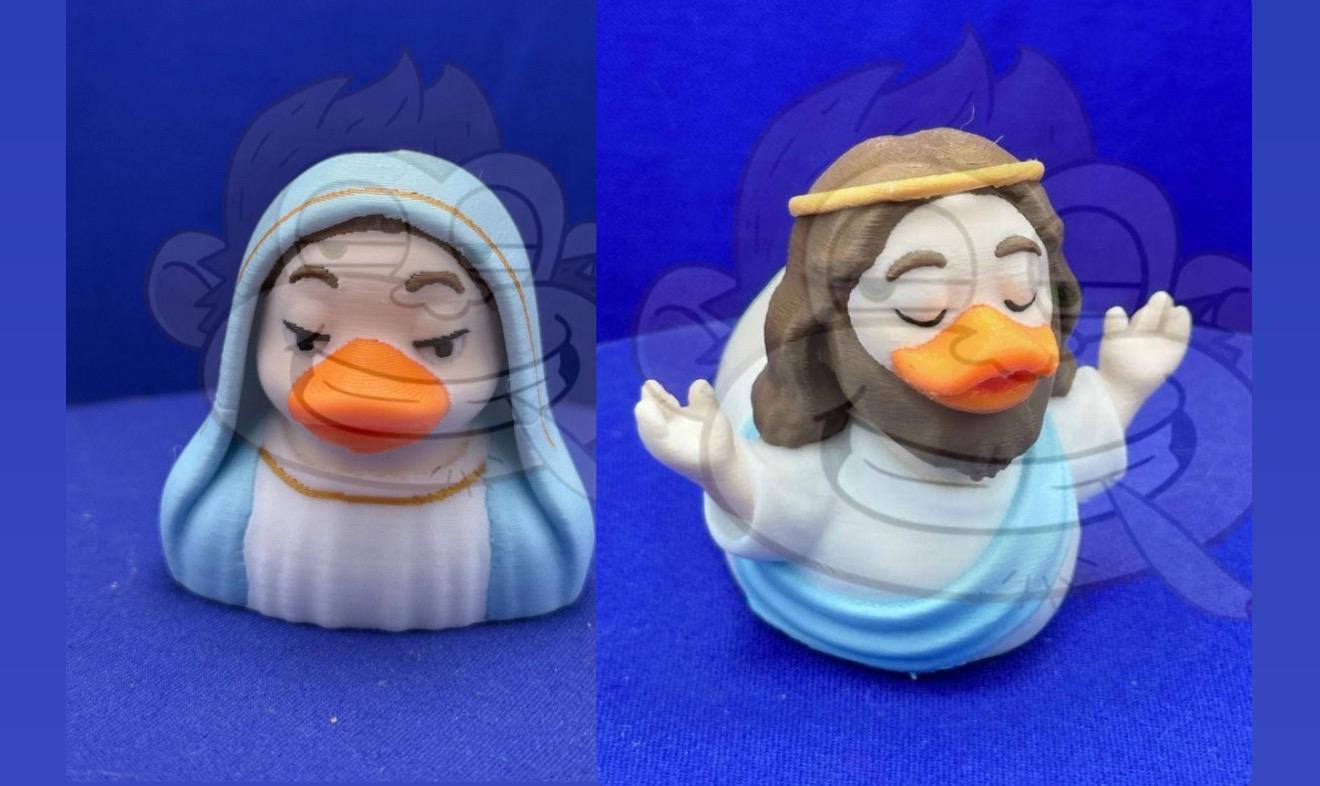 Holy Quack Duck: Jesus Duck Figurine - Jeep Ducking Collector