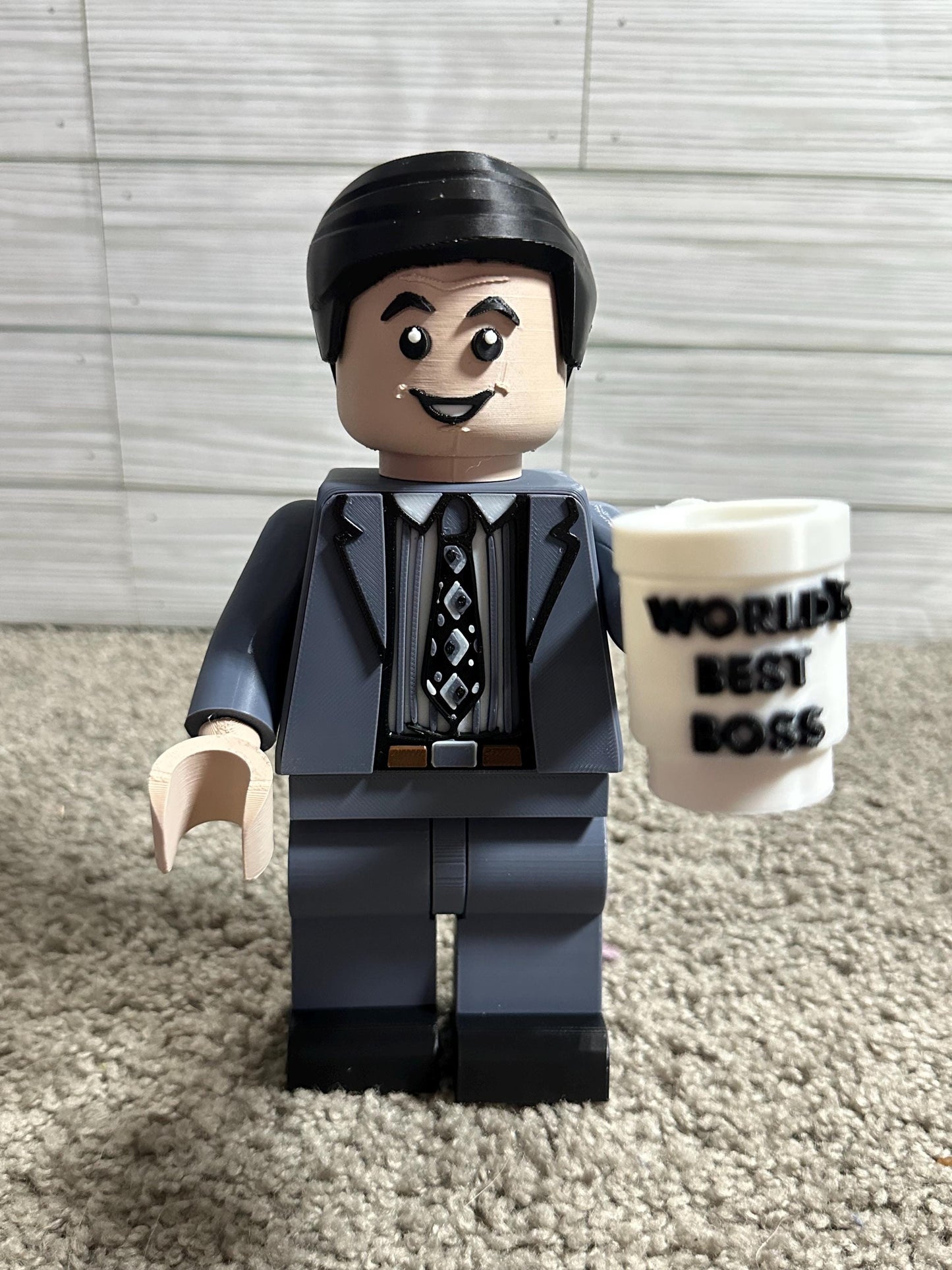 The office Michael Scott  Figure with World's Best Boss Cup