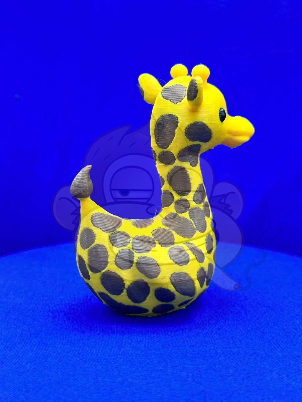 Giraffe Duck: 3D Printed Yellow & Brown Duck