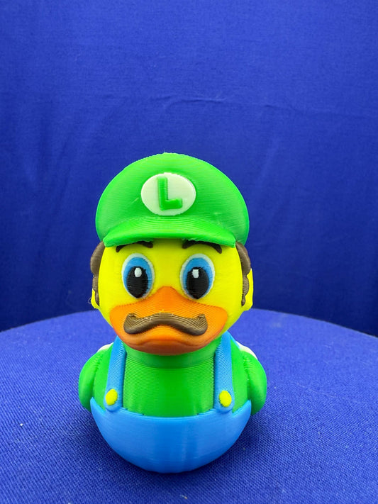 Luigi Duck Jeep Ducking Charm: 3D Printed Collectible