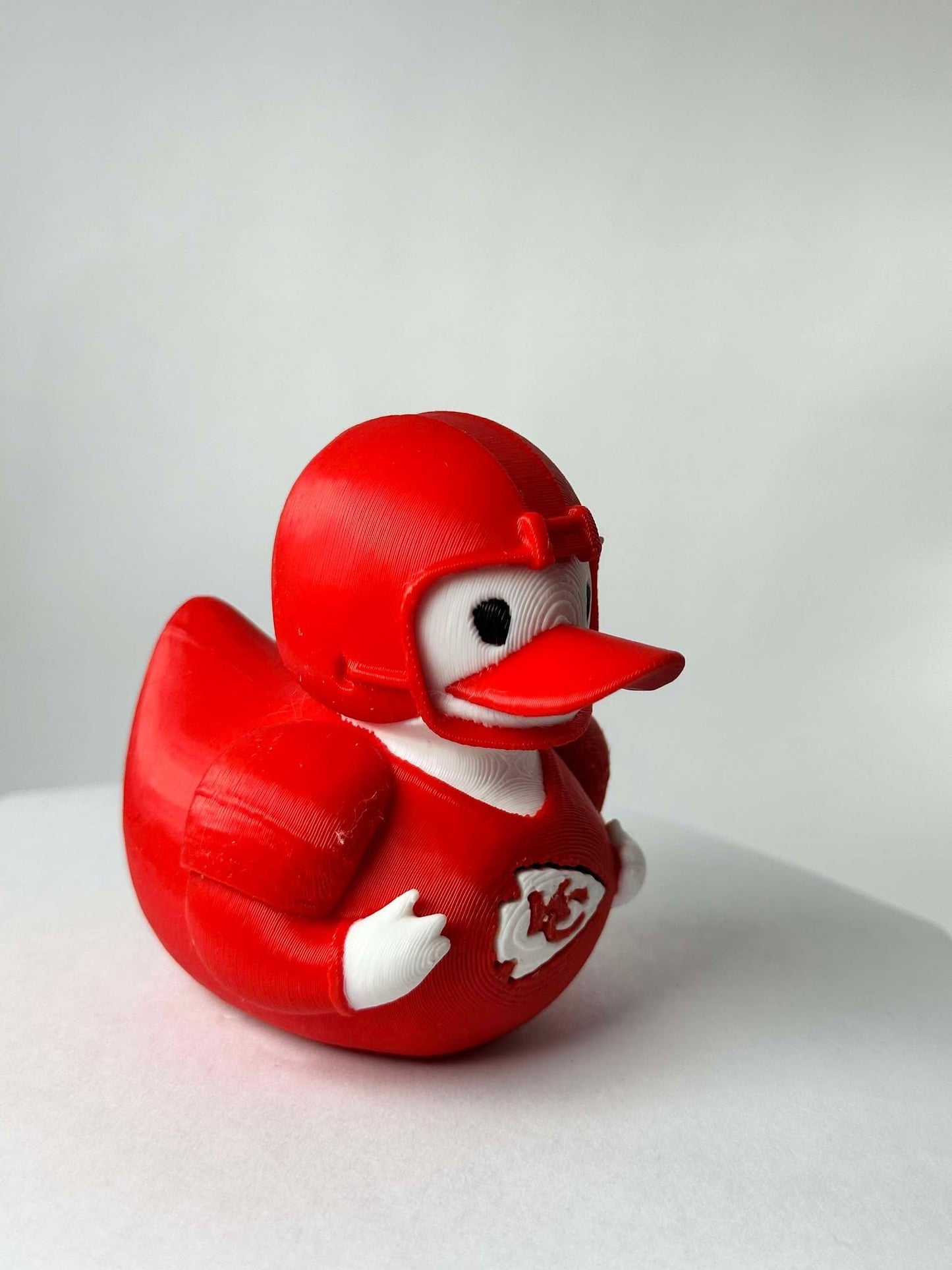 Chiefs Duck NFL Inspired Design - red Duck with NFL Logo, Fun and Engaging Collectible for Chiefs Fans