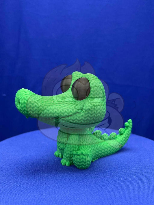 Alligator Decor: Knitted Style Desk Decor