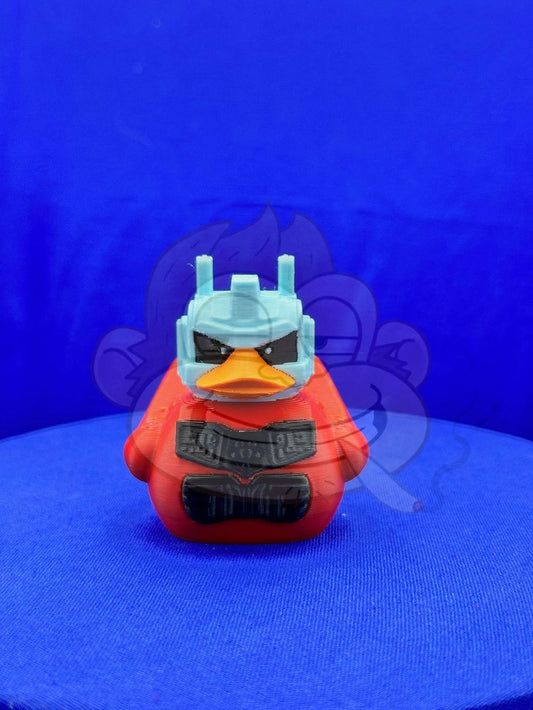 Prime Duck: Red & Blue 3D Printed Car Duck