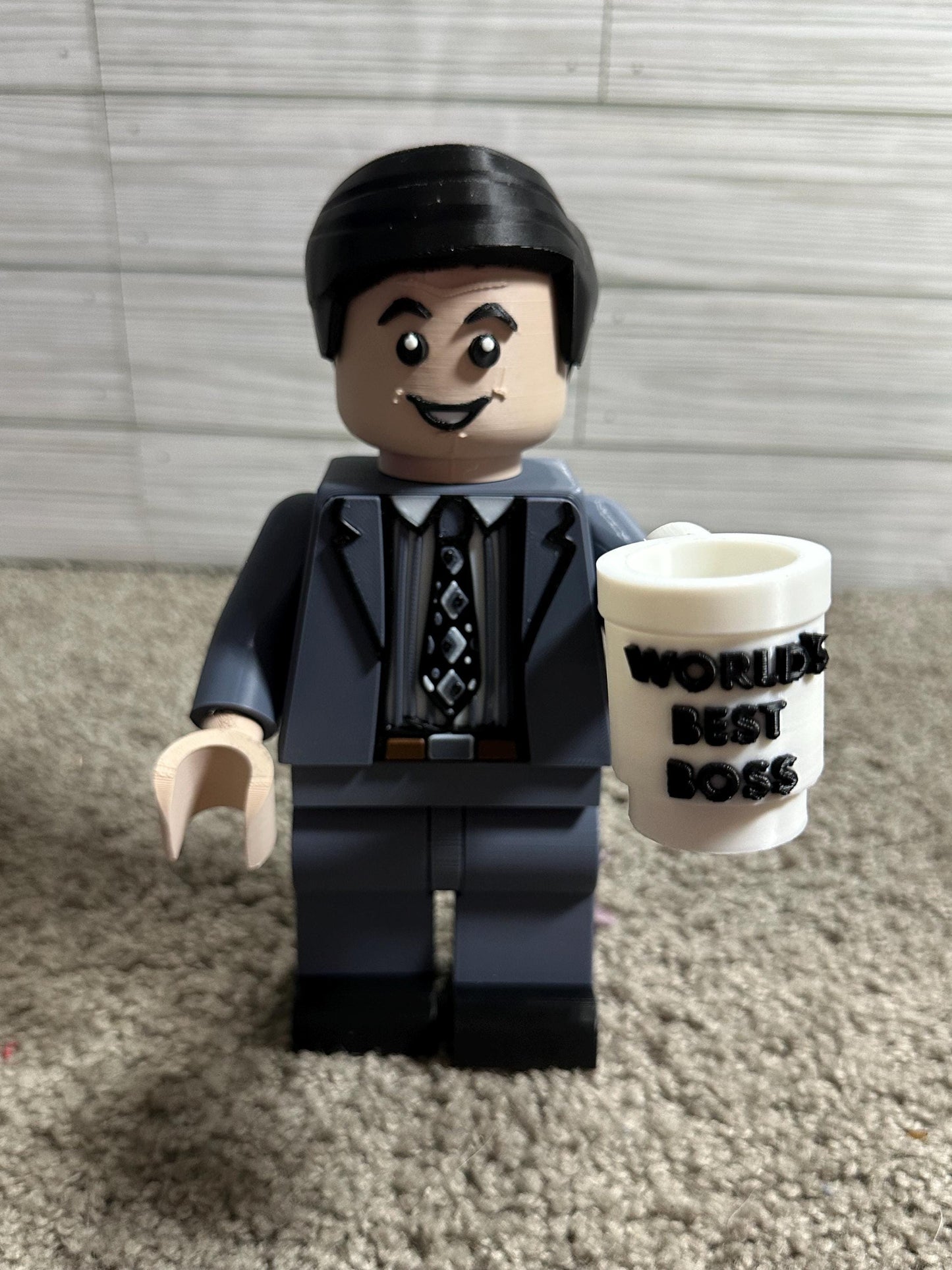 The office Michael Scott  Figure with World's Best Boss Cup
