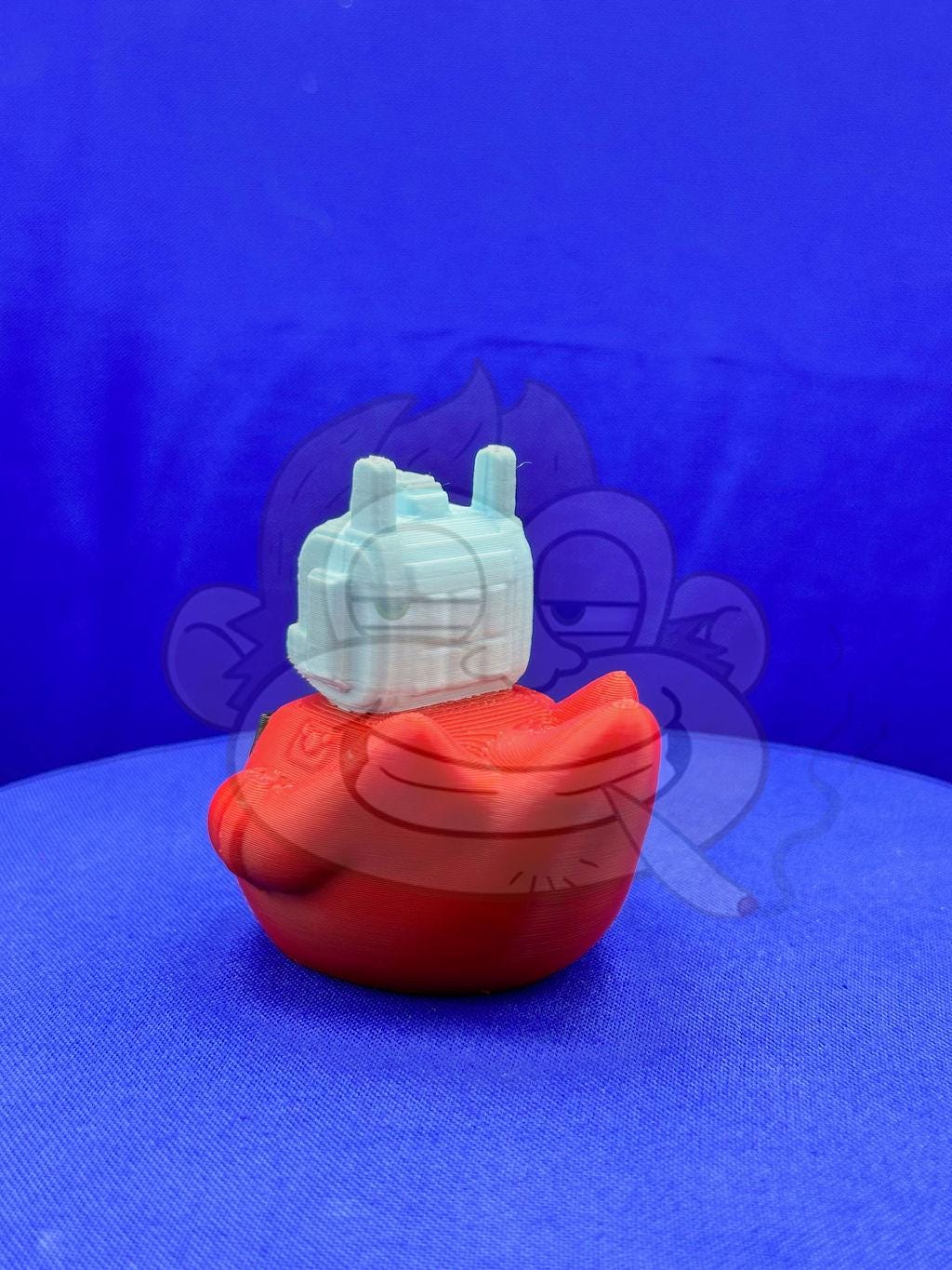 Prime Duck: Red & Blue 3D Printed Car Duck