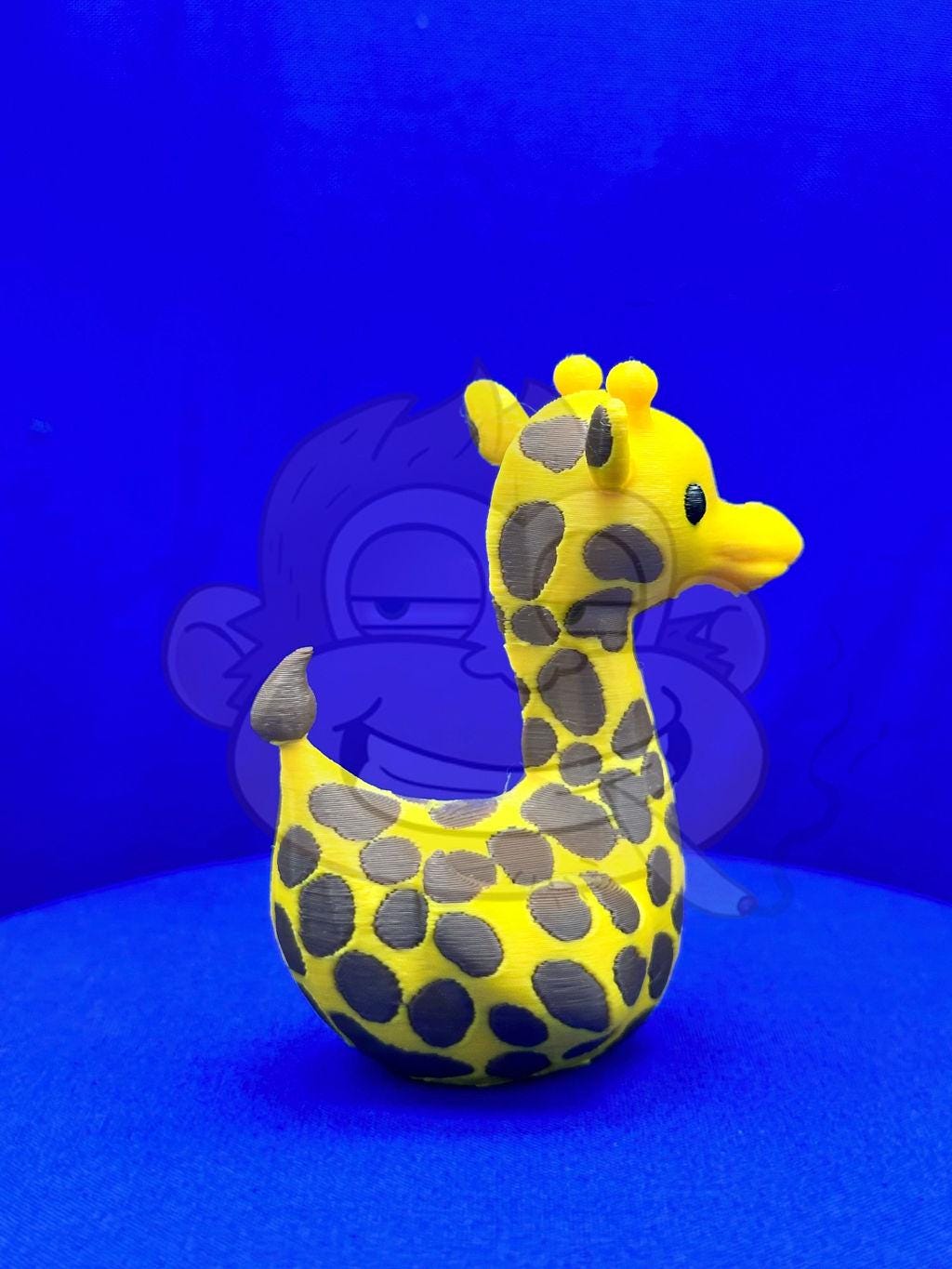 Giraffe Duck: 3D Printed Yellow & Brown Duck