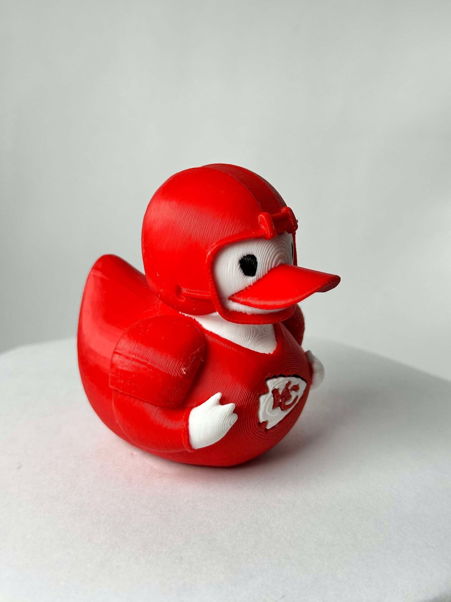 Chiefs Duck NFL Inspired Design - red Duck with NFL Logo, Fun and Engaging Collectible for Chiefs Fans