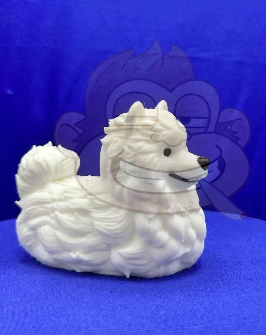Samoyed Duck Jeep Ducking Character: 3D Printed PLA Decor