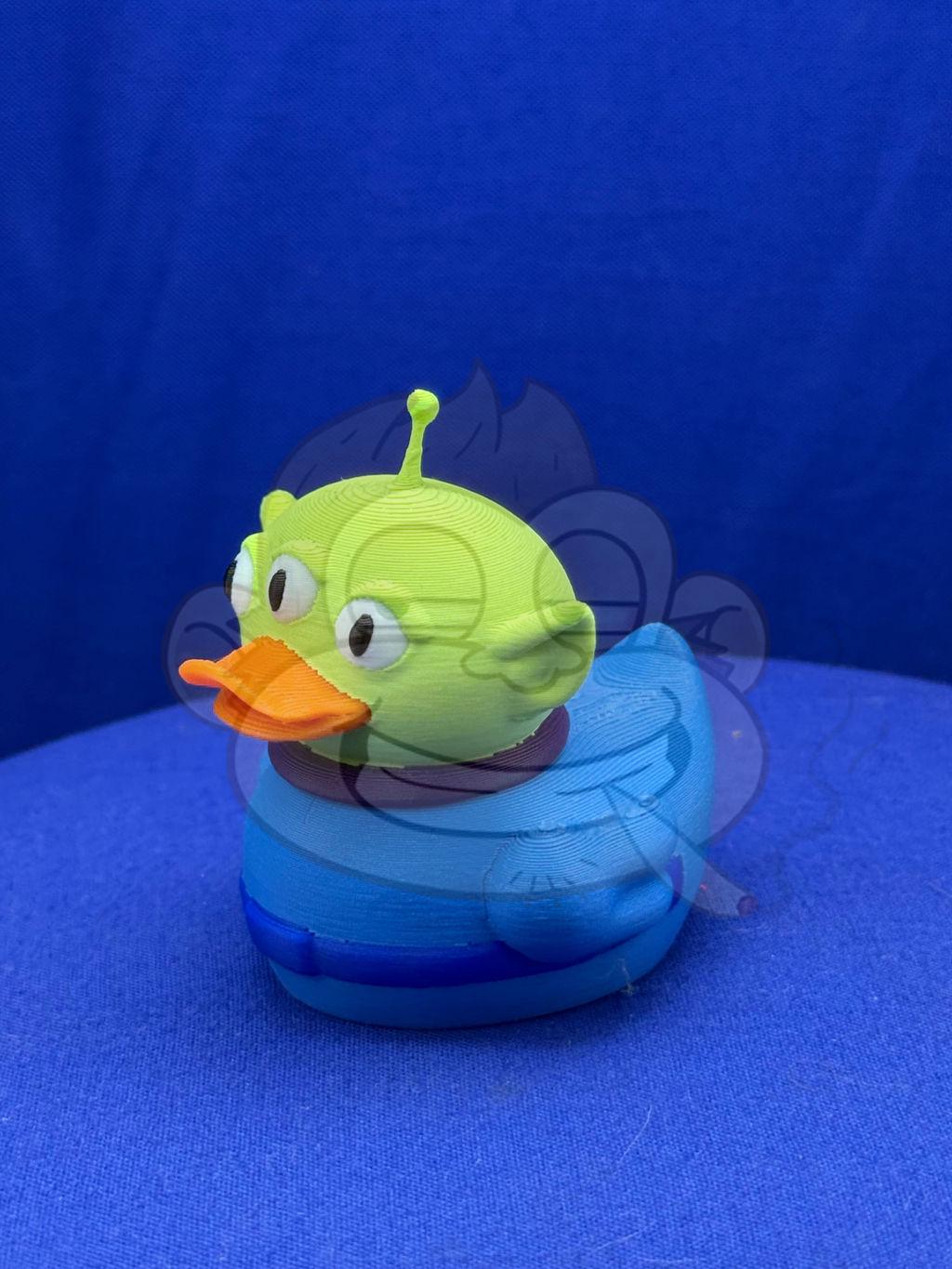 Little Green Alien Duck - Jeep Ducking Character for Collectors