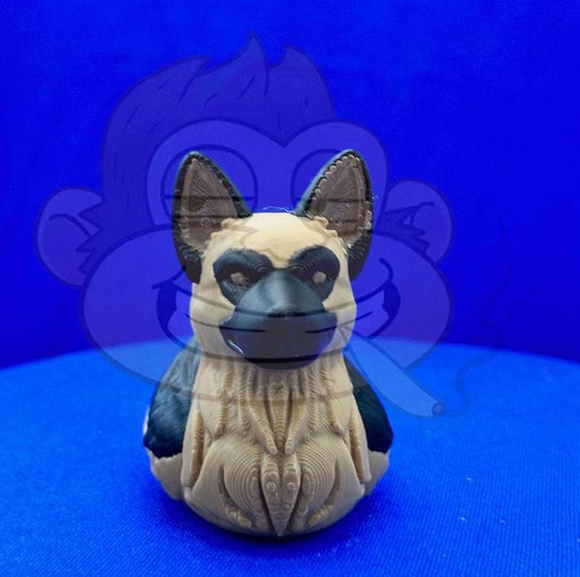 German Shepherd Jeep Duck: 3D Printed Car Decor