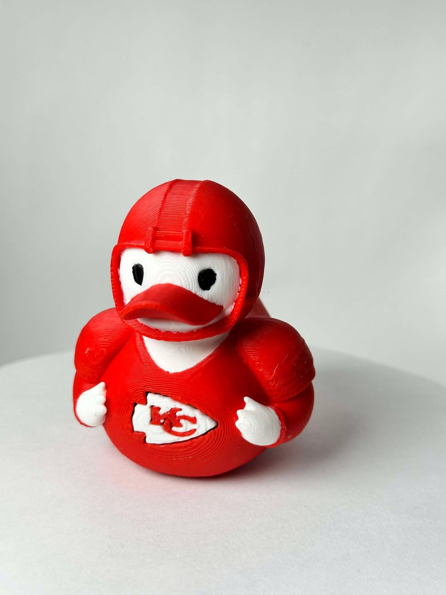 Chiefs Duck NFL Inspired Design - red Duck with NFL Logo, Fun and Engaging Collectible for Chiefs Fans