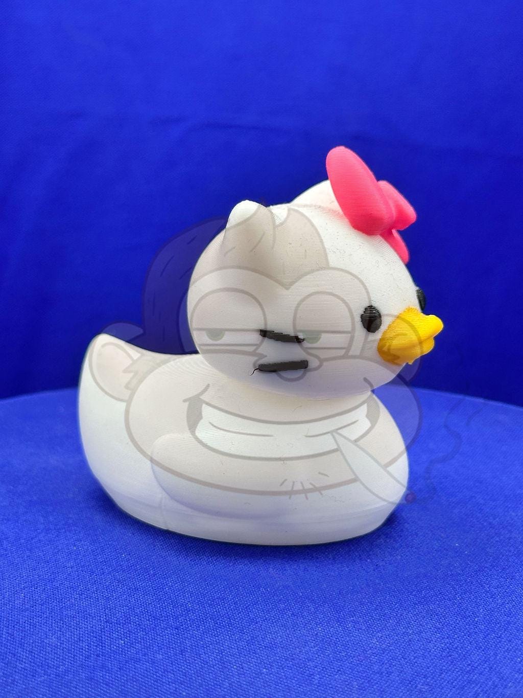 Hello Duck Inspired by Hello Kitty - Character Design with Pink Bow and Yellow Beak