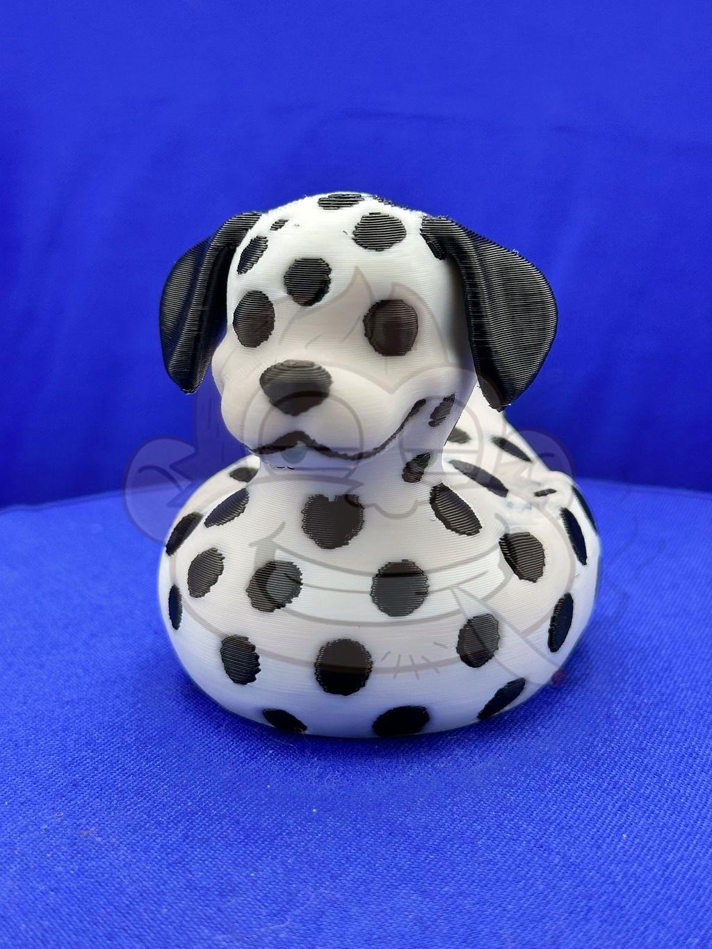 Dalmation Duck - Jeep Ducking Character for Collectors - PVC Free, Unisex, Fun and Nostalgic Design
