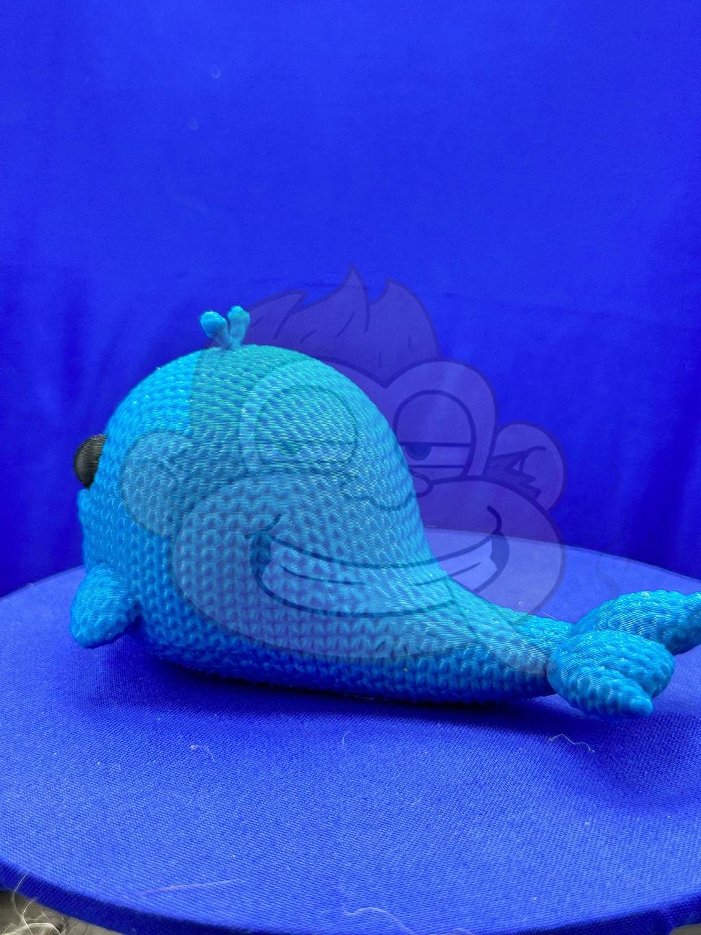 Knitted Whale Decor: 3D Printed Desk Accessory