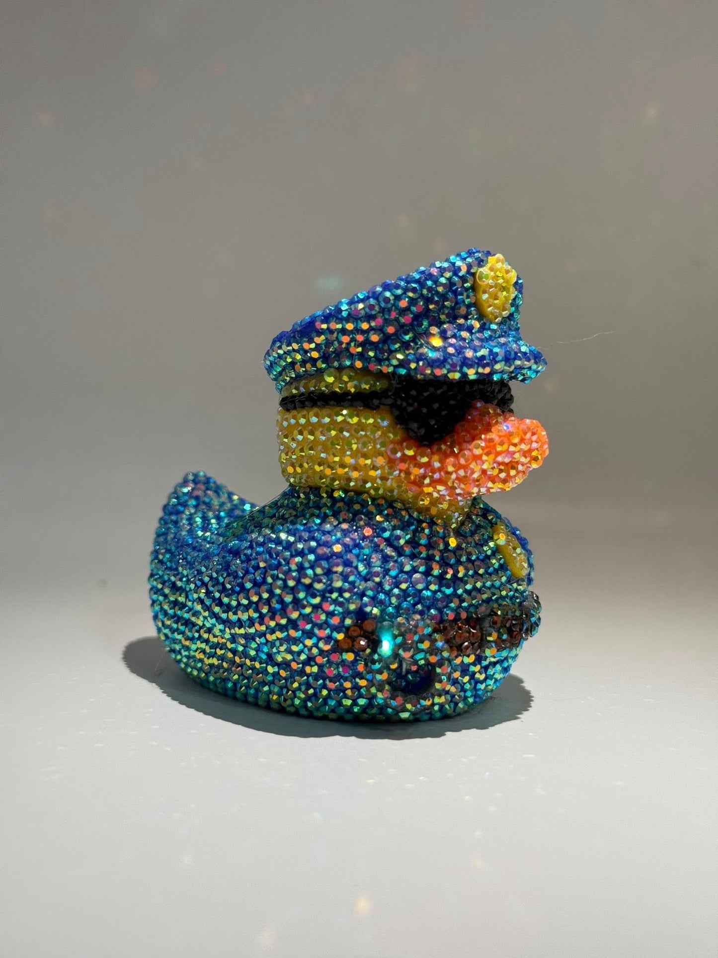 Rhinestone Police Officer Duck