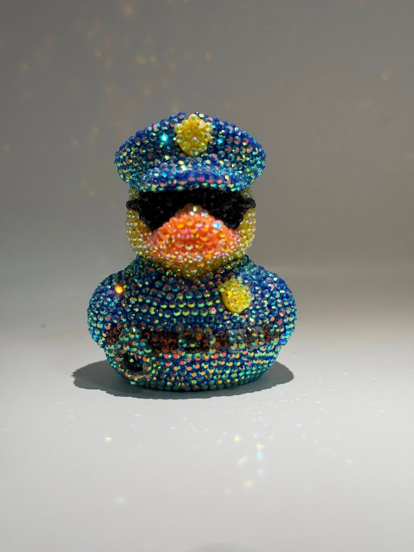 Rhinestone Police Officer Duck