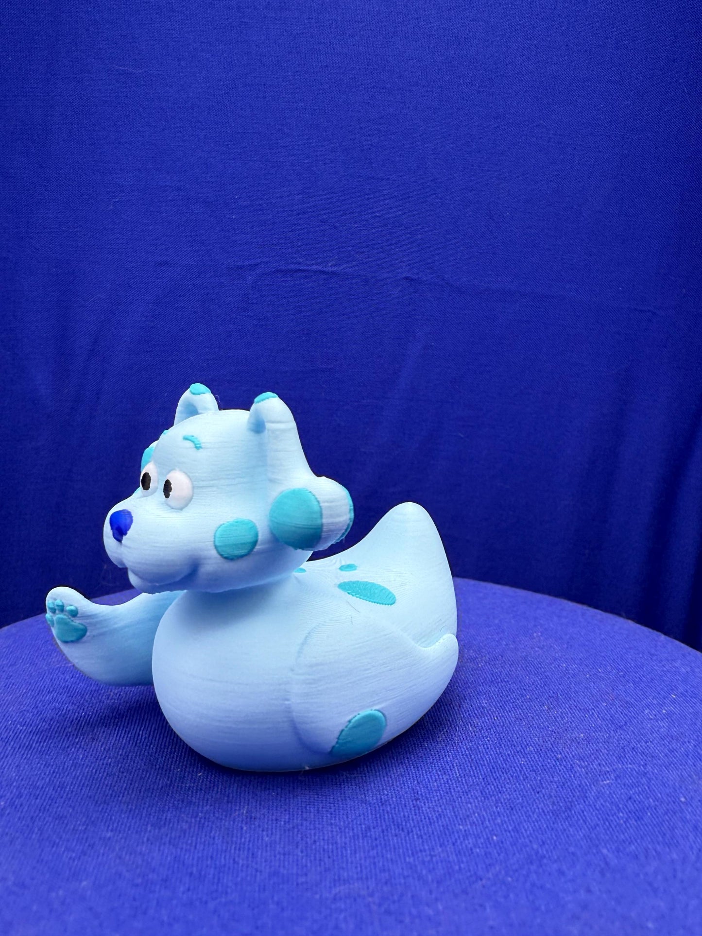 Blue Duck Jeep Ducking: 3D Printed PLA Figurine