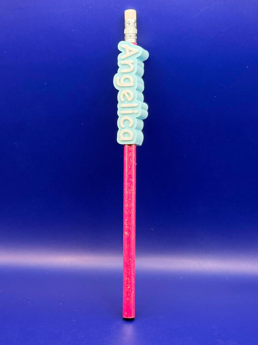 Personalized Pencil Toppers – Custom Name Pencil Accessories – 3D Printed School Favors – Classroom Gifts