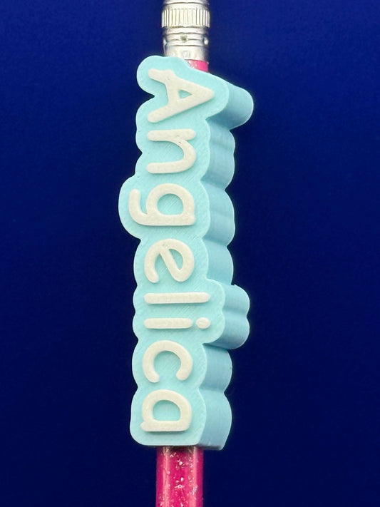 Personalized Pencil Toppers – Custom Name Pencil Accessories – 3D Printed School Favors – Classroom Gifts