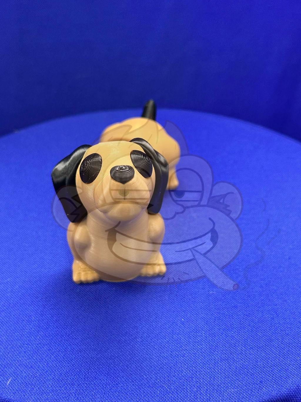Flexi Dachshund: Articulated Weiner Dog Figurine