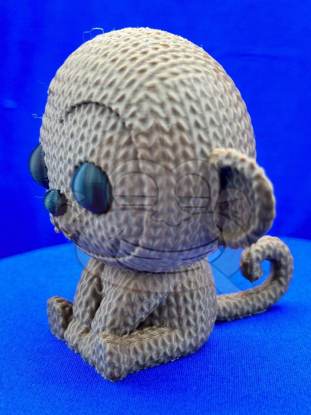 Knitted Monkey: Desk Decor, Photo Prop