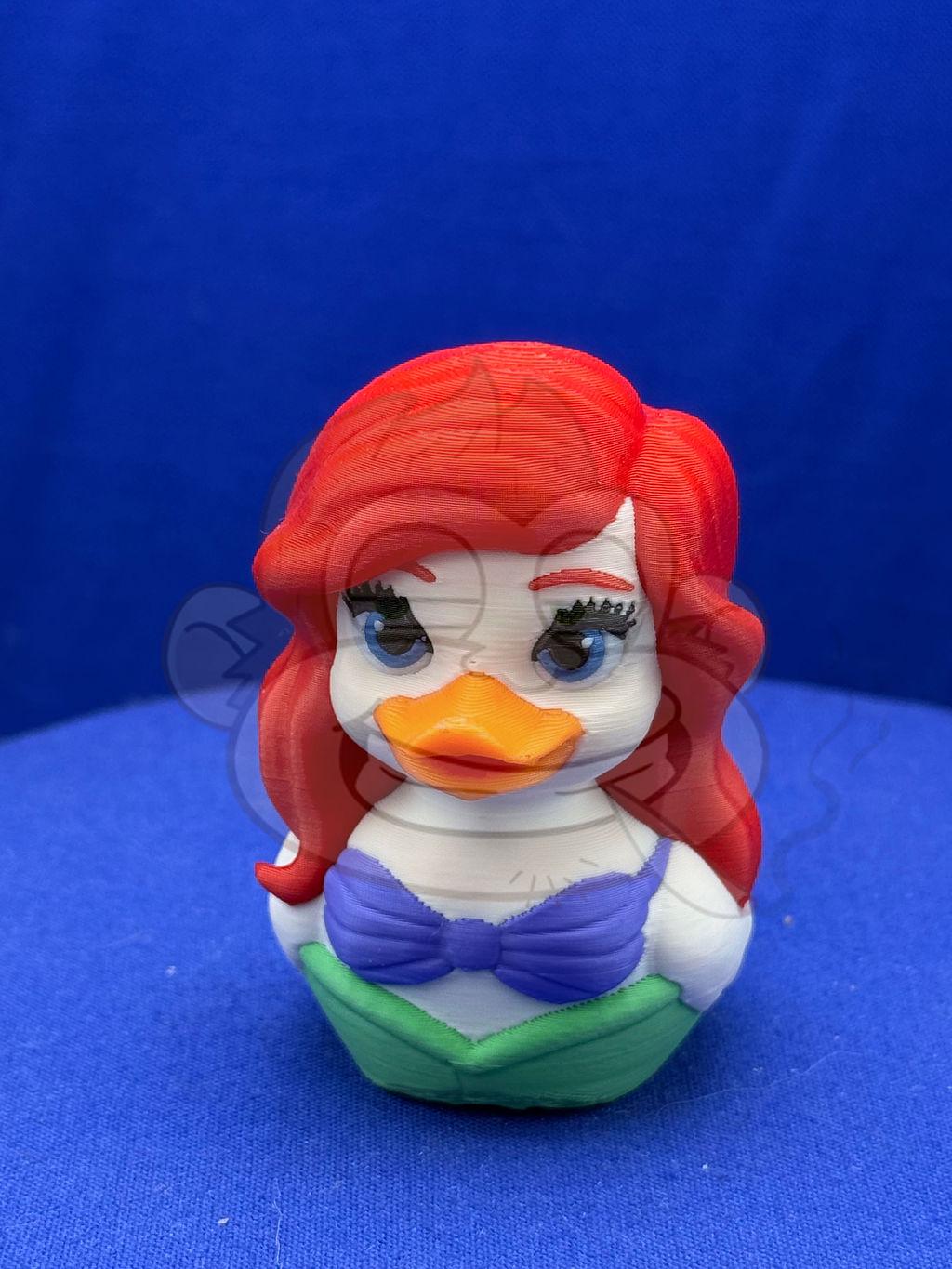 The Little Mermaid Duck - 3D Printed - Jeep ducking Ariel Duck