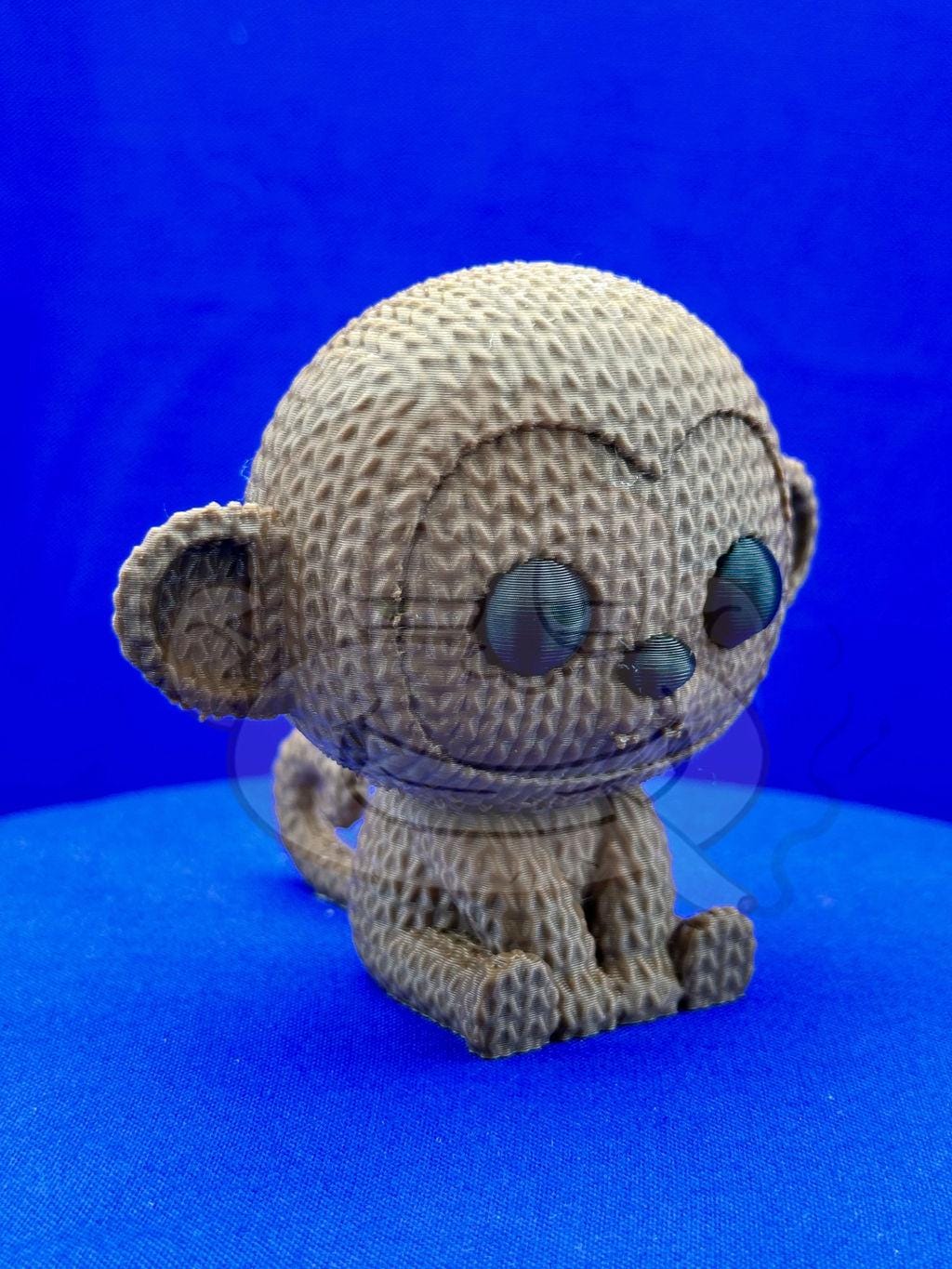 Knitted Monkey: Desk Decor, Photo Prop