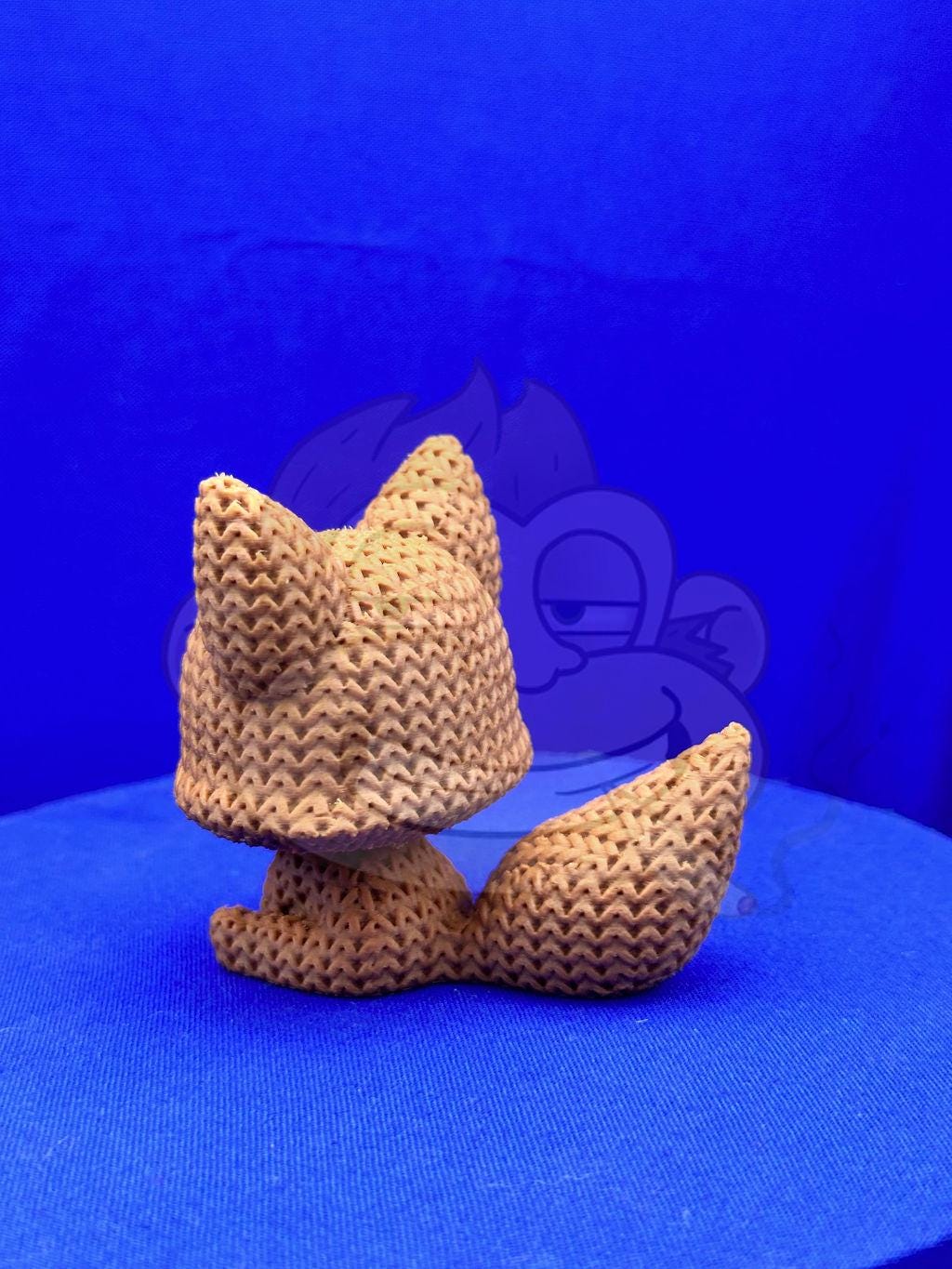 Knitted Fox Decor: 3D Printed Desk Accessory