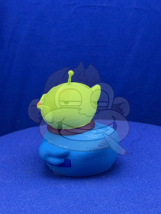 Little Green Alien Duck - Jeep Ducking Character for Collectors