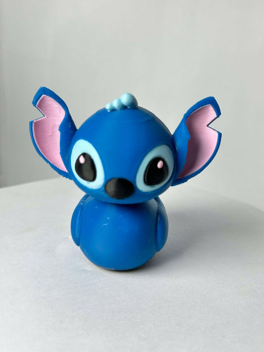 Stitch  Duck Inspired by experiment 626  - jeep tag - desk decor -duck