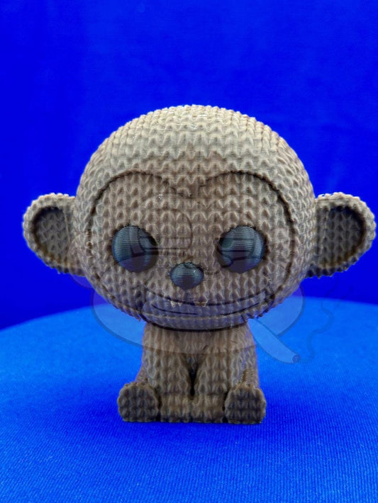 Knitted Monkey: Desk Decor, Photo Prop
