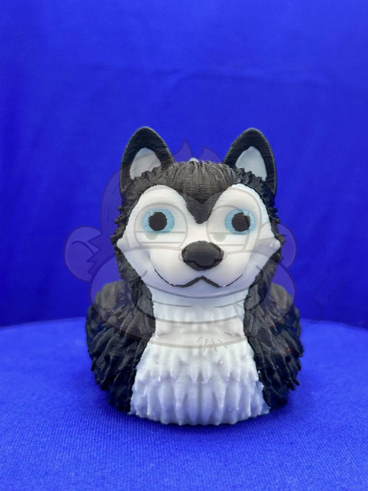Husky Duck: Jeep Ducking PLA Figurine