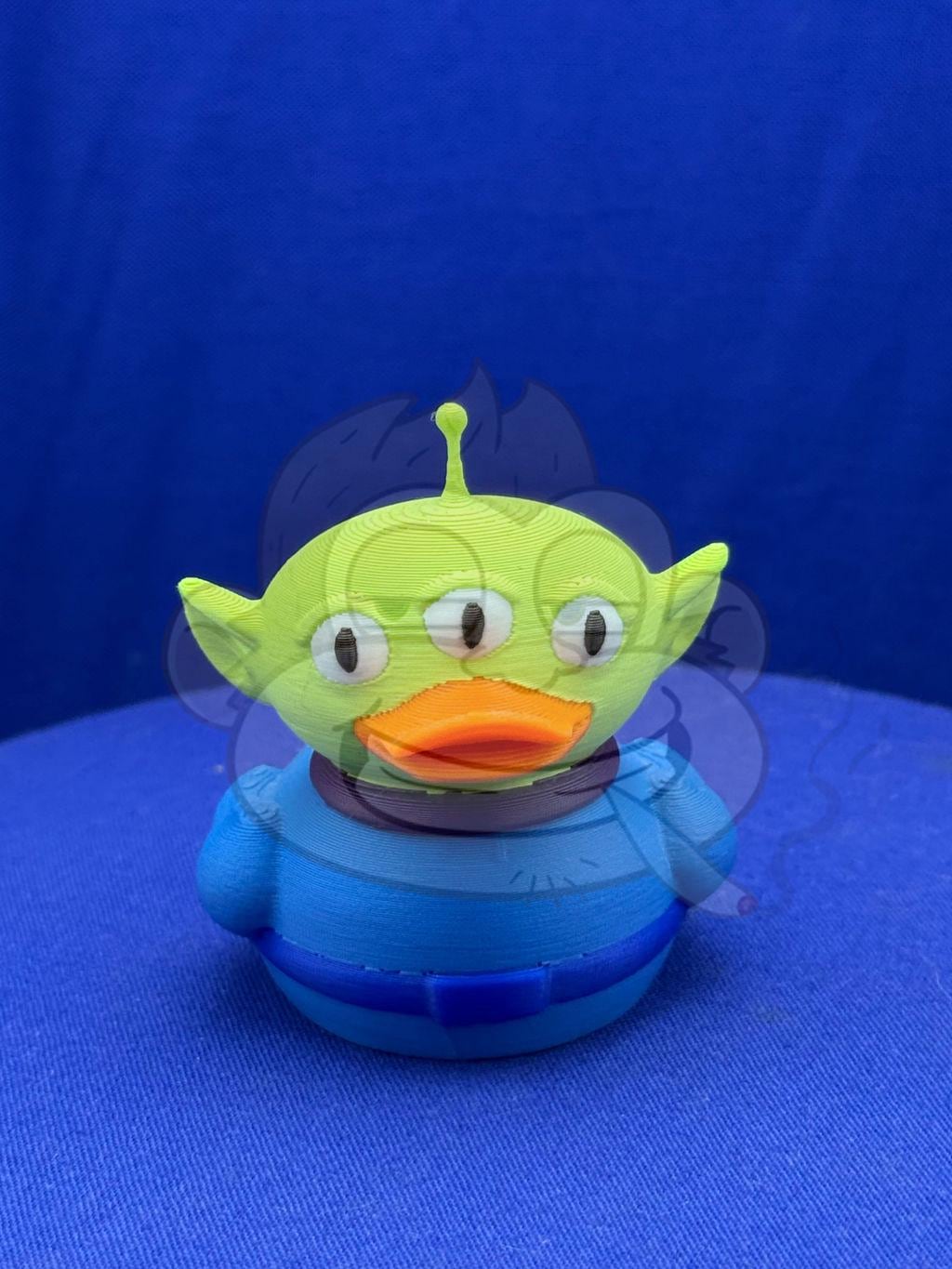 Little Green Alien Duck - Jeep Ducking Character for Collectors
