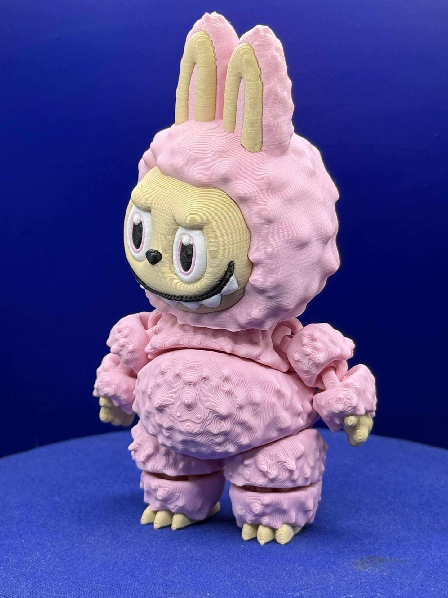 labubu  Flexi : Whimsical Articulated Figurine - labubu pink